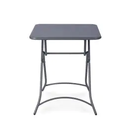 Table de patio Toscane - Anthracite - H 71,5 x L 60 x P 60 cm - G-Line