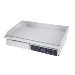 Plaque à pâtisserie - Électrique - Lisse - Table top - acier inoxydable - 2 x 230V - G-Line