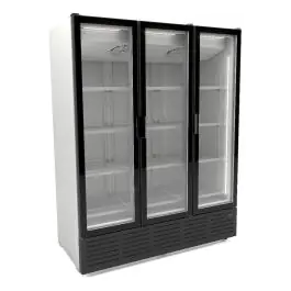 Réfrigérateur - Porte en verre - 3 portes - 1560 litres - blanc - 230V - H 207,7 x L 162 x P 74 CM - Combisteel
