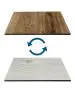 Plateau de table - Timber White & Oak Rustical - HPL - L 70 x P 70 CM - G-Line