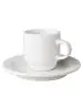 Tasse et soucoupe - 14 CL - Étroit - Blanc - 6 pièces - Mammouth - Budgetline - 506946