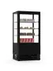 Vitrine réfrigérée - 1 porte - éclairage LED - 78 litres - noir - 230V - G-Line