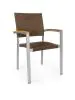 Chaise de terrasse Moon Super - Empilable - Accoudoir - Marron - G-Line