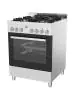 Gazinière - 4 feux - Four électrique - inox - 230V - G-Line