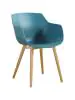Chaise Alexia - Effet pétrole/bois - Plastique - G-Line