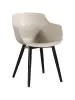 Chaise Alexia - Taupe / Noir - Plastique - G-Line