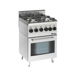 Cuisinière à gaz - Four électrique - 4 feux - Bartscher - 1315563