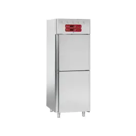 Combiné réfrigérateur/congélateur - 700 Litres - 2 portes - 2/1 GN & 1/1 GN - H 202,5 x 77 x 82 CM - Inox - Diamant - AL1TB/H2