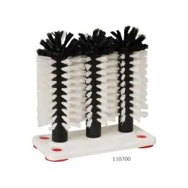 Brosse à rincer - 3 pièces - 10 pièces - Base en plastique - 110700