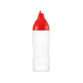 Flacon doseur - H 20.3 CM - 0.053 KG - Ø6 CM - Polyéthylène (Ldpe) - Rouge - 0.35 Litre - Araven - 962080