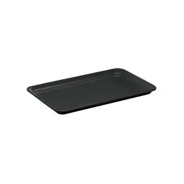 Plat - H 1,7 x 30 x 19 CM - 0,2 KG - Mélamine - Noir - WACA - 937643