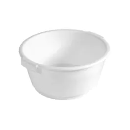 Poubelle de repos - H 18 CM - 0.525 KG - Ø38 CM - Polypropylène - Blanc - 15 Litre - Denox - 600041