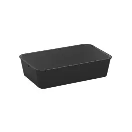 Plateau à viande - H 8 x 30 x 19 CM - 0,2 KG - Mélamine - Noir - WACA - 937661
