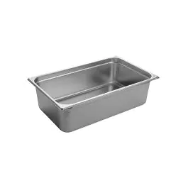 Bac gastronorme - 1/1 GN - 20 Litres - H 15 x 53 x 32,5 CM - Inox - Caterchef - 953112