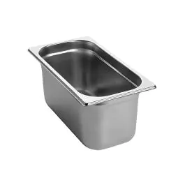 Bac gastronorme - 1/3 GN - 5,4 Litre - H 15 x 32,5 x 17,6 CM - Inox - Caterchef - 953132
