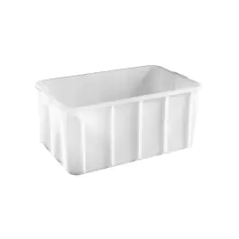 Bac gerbable - H 26 x 62,5 x 37 CM - 3 KG - Polyéthylène - Blanc - 46 L - 956013