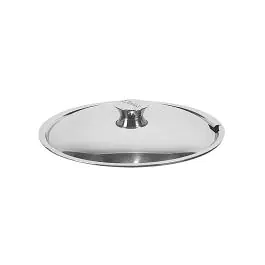 Soupière à couvercle - 0,17 KG - acier inoxydable - Avec logement pour cuillère - 857062