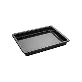 Bac gastronorme - 1/2 GN - H 4 x 32,5 x 26,5 CM - Mélamine - Noir - -20°C / +120°C - 060422