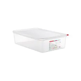 Boîte Alimentaire - 1/1 GN - 13.7 Litre - H 10 x 53 x 32.5 CM - Polypropylène - Transparent - -40°C / +95°C - Hermétique Verrouillable - Araven - 962313