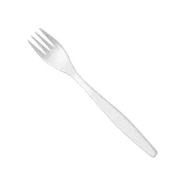 Fourchette de table - 0.25 KG - 19 CM - Styrène-Acrylonitrile (San) - Blanc - WACA - 937155
