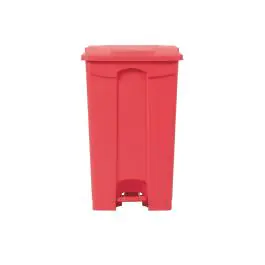 Poubelle - 87 Litres - Rouge - H 82 x 49,5 x 40 CM - Polypropylène - Jantex - DC712