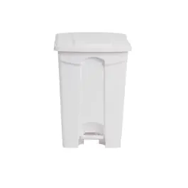 Poubelle - 45 Litres - Blanc - H 60 x 40,5 x 39,5 CM - Polypropylène - Jantex - DC709