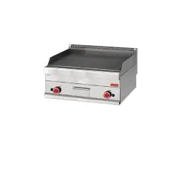 Plancha - Ligne 650 - Gaz - Striée - H 28 x 70 x 65 CM - 11,4 kW - Inox - Gastro M - GN059