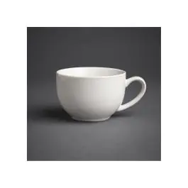 Tasse à cappuccino - 34 CL - 12 pièces - Blanc - H 6 x 13,5 CM - Grès - Olympia - GK077