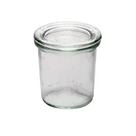 Pot Weck - 14 CL - 12 pièces - Noir - Ø 6 x H 7 CM - Verre - APS - GH387
