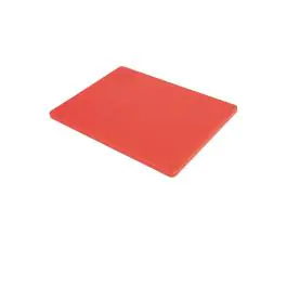Planche à découper - LDPE - Rouge - H 1,2 x 22,9 x 30,5 CM - Polyéthylène Basse Densité - Hygiplas - GH794