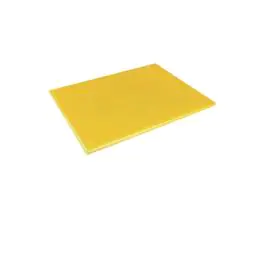 Planche à découper - PEHD - Jaune - H 2,5 x 60 x 45 CM - Polyéthylène Haute Densité - Hygiplas - J045