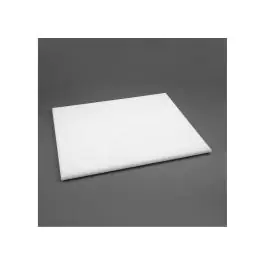 Planche à découper - PEHD - Blanc - H 2,5 x 60 x 45 CM - Polyéthylène Haute Densité - Hygiplas - J044