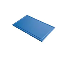 Planche à découper - PEHD - Canal jus - Bleu - H 1,5 x 32,5 x 53 CM - Polyéthylène haute densité - Gastro M - GN336