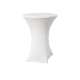 Nappe table haute - Blanc - H 115 CM - Polyester/Elasthanne - DK577