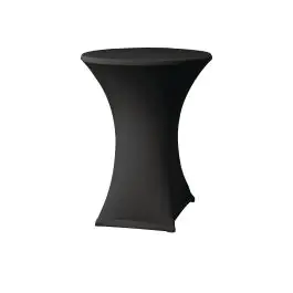 Nappe table haute - Noir - H 115 CM - Polyester/Elasthanne - DK580