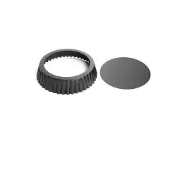 Moule à quiche - Ø 25 x H 5,5 CM - Acier carbone - Vogue - GC989