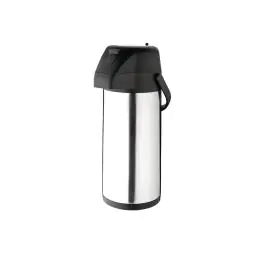 Carafe à pompe - 3 Litres - Ø 19,5 x H 39,5 CM - Inox - Olympia - CN641