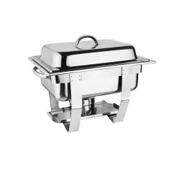 Set Chafing dish - 1/2 GN - 3,7 Litre - Argent - H 30 x 36,5 x 30 CM - Inox - Olympia - CN607