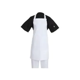 Tablier Halter - Unisexe - Blanc - 71,1 x 96,5 CM - Polyester/Coton - Vêtements de Chefs Blancs - A521