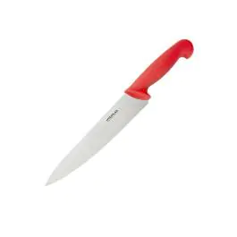 Couteau de Chef - Rouge - H 4,8 x 3,5 x 34,5 CM - Inox - Hygiplas - C895