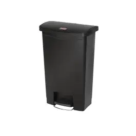 Poubelle à pédale - 50 Litres - Noir - H 71,9 x 45,7 x 29,2 CM - Résine Polyéthylène - Rubbermaid - GL028