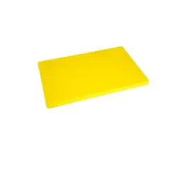 Planche à découper - LDPE - Jaune - H 2 x 60 x 45 CM - Polyéthylène basse densité - Hygiplas - HC884