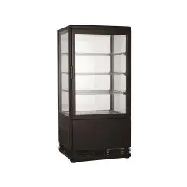Vitrine réfrigérée - Modèle de table - 68 litres - Noir - 230V - H 88,5 x L 42,8 x P 38,6 CM - Combisteel