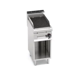 Gril en pierre de lave - 40 CM - Gaz - Sur pieds - Berto's - PLG40M