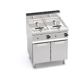 Friteuse de restauration - 2 x 10 litres - Gaz - Berto's - GL10B+10M