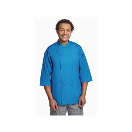 Veste de cuisine - Unisexe - Bleu - Polyester/Coton - Chef Works - B178