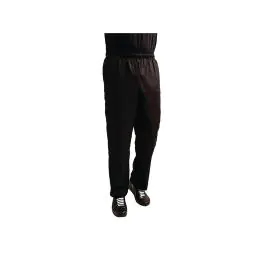 Pantalon de chef - Unisexe - Noir - Polyester/Coton - Whites Chefs Clothing - A029T