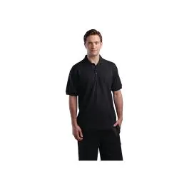 Poloshirt - Unisex - Zwart - Polyester/Katoen - A735