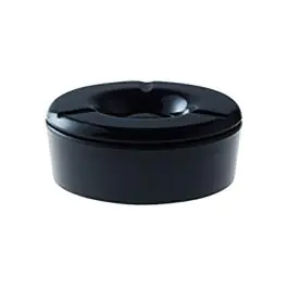 Cendrier - Ø11.5 CM - 12 Pièces - Noir - Truyts - Mélamine - 523692