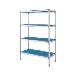 Rayonnage linéaire - Aluminium anodisé - 4 niveaux - RLA/164-4/EF - Diamant